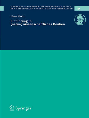 cover image of Einführung in (natur-)wissenschaftliches Denken